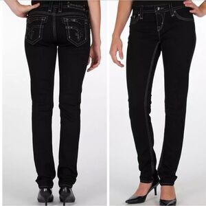 Rock Revival Vivian Easy Skinny Jean Black Sequin Pockets